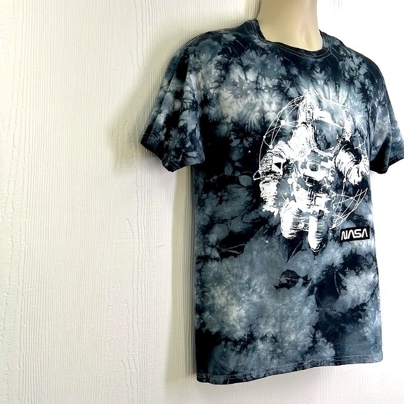 Hyper Space - Tye Dye Astronaut NASA Graphic Short Sleeve T Shirt Size Medium - Picture 4 of 9